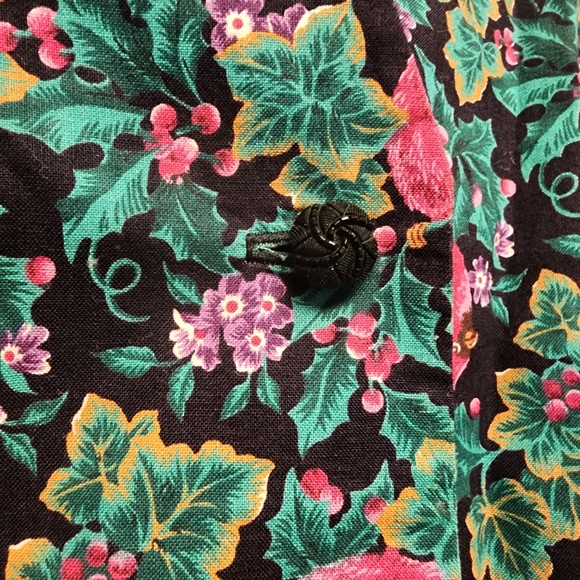 Vintage Floral holiday Red cardinal Bird Sleeveless Vest Top - Picture 4 of 6